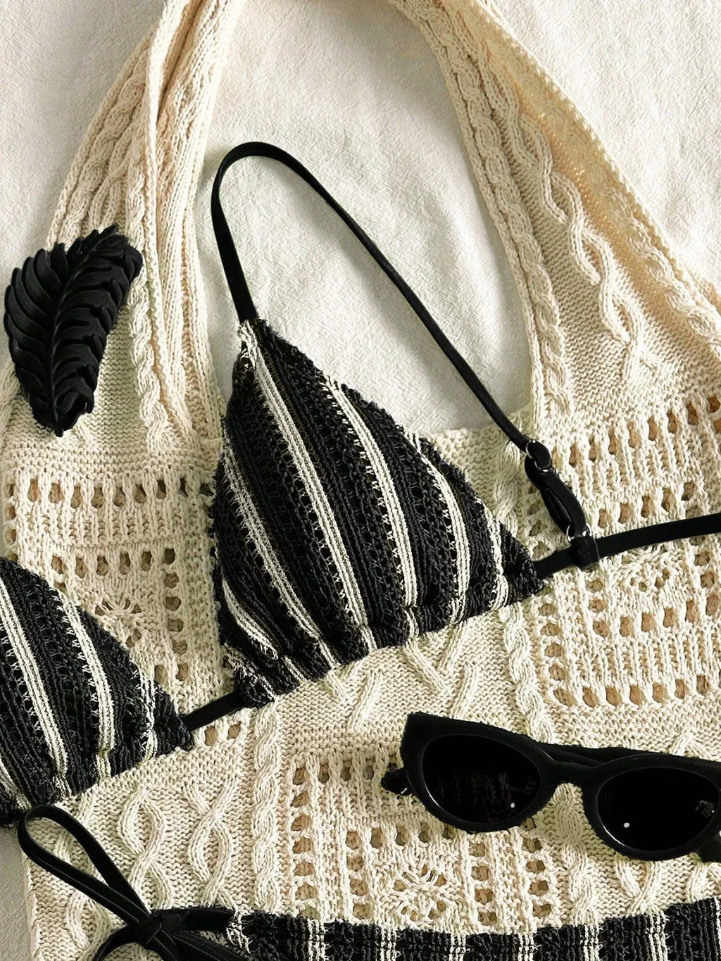 Sexy Orange Striped Bikini Set 2026 Women Halter Push Up Bra Tassel Bandage Thong Swimsuit Summer Holiday Bathing Suit Swimwear