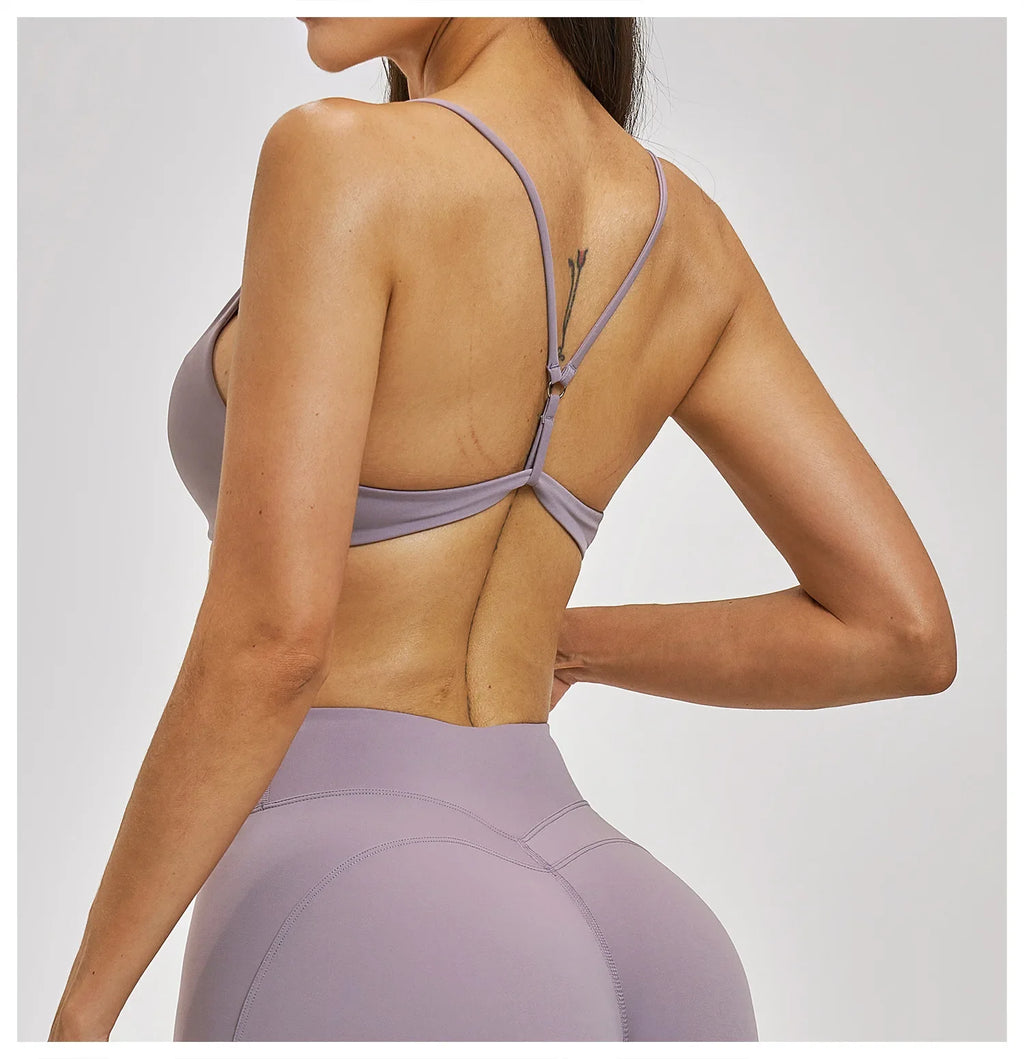 Sexy Gym Top Women Sports Bra Running Yoga Bra Breathable Sports Underwear Women Fitness Bras Cycling Workout Top Women Backless
