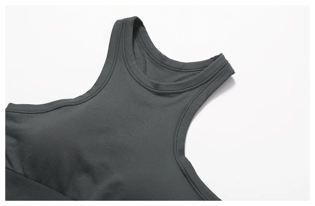Women Tops Breathable Sports Bra Absorb Sweat Shockproof Padded Gym Clothes Running Fitness Seamless Yoga Sports Bra Underwear