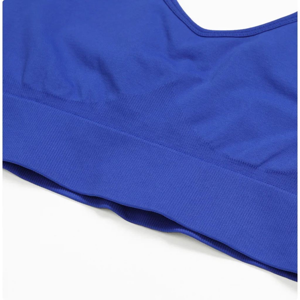 Sexy Halter Yoga Bra Gym Workout Push Up Running Sports Underwear Gathering Sports Vest Beautiful Back Fitness Top