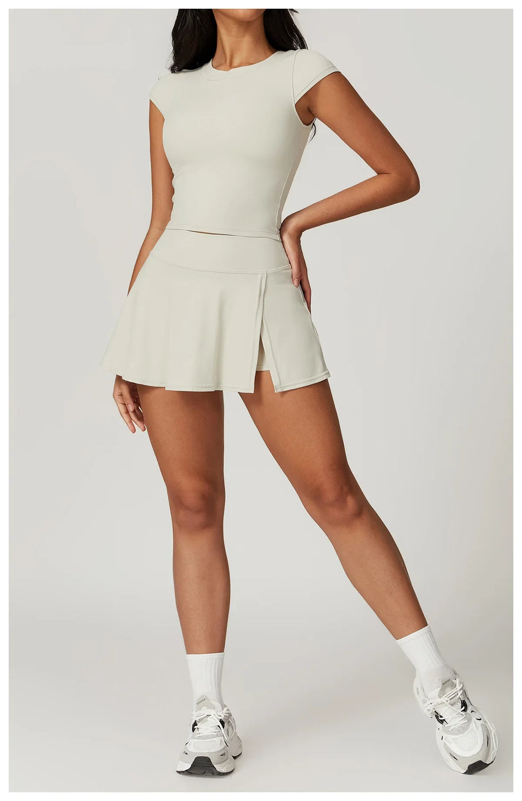 New Yoga Short Skirt Women Summer Comfortable Slit Yoga Skirt Fitness Outdoor Riding Skirt Anti-voyeur Sports Skirt High Quality