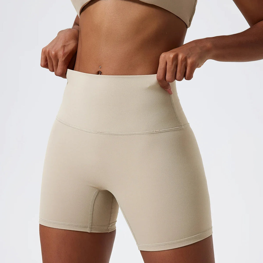 Hearuisavy Summer Soft Sports Shorts Buttock Lift Gym Leggings Women High Waist Yoga Shorts Women Running Cycling Workout Shorts