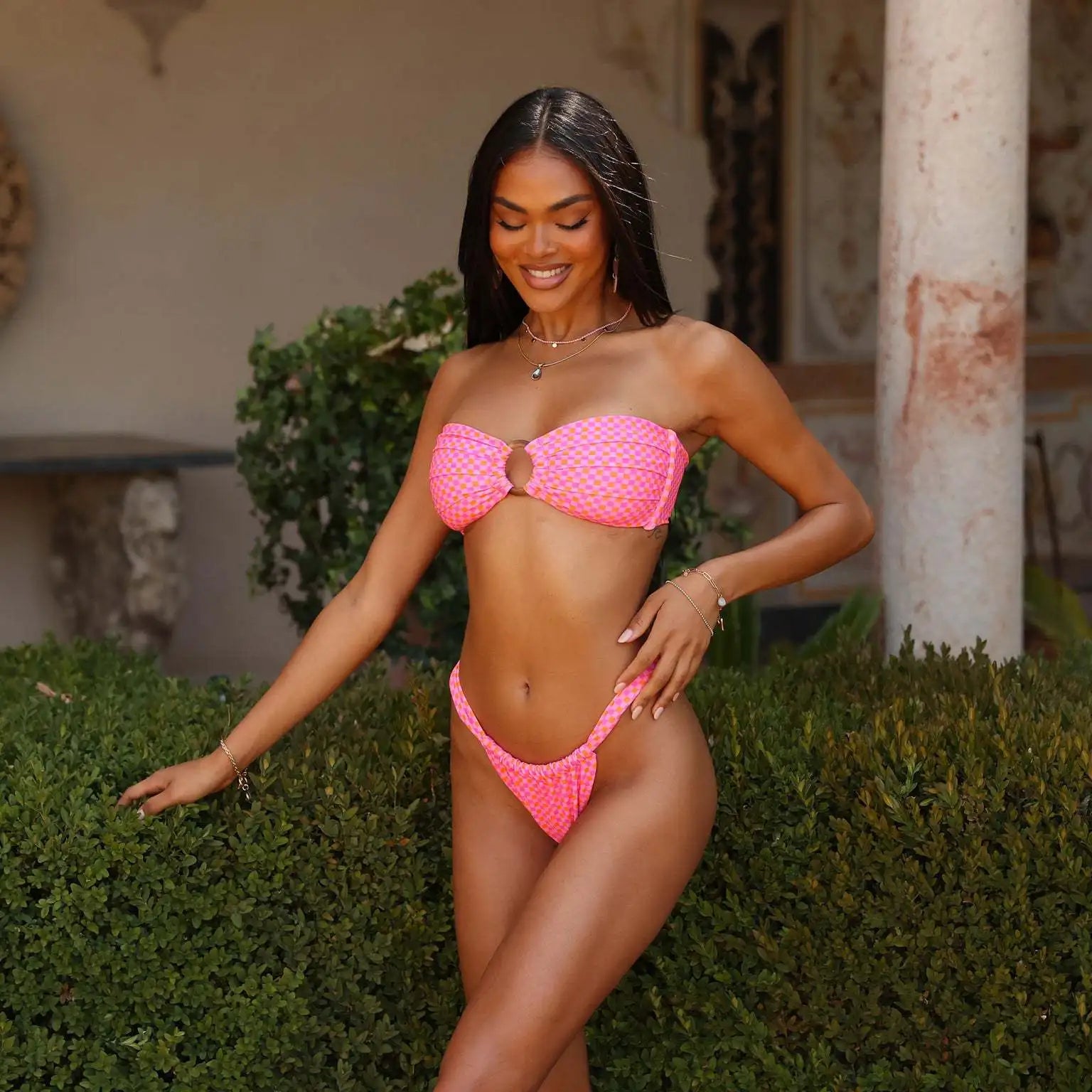 2026 Micro Bikini Women Swimwear Bandeau Swimsuit Woman Female Biquini Thong Bikinis Set Floral Brazilian Bathing Suit Beachwear