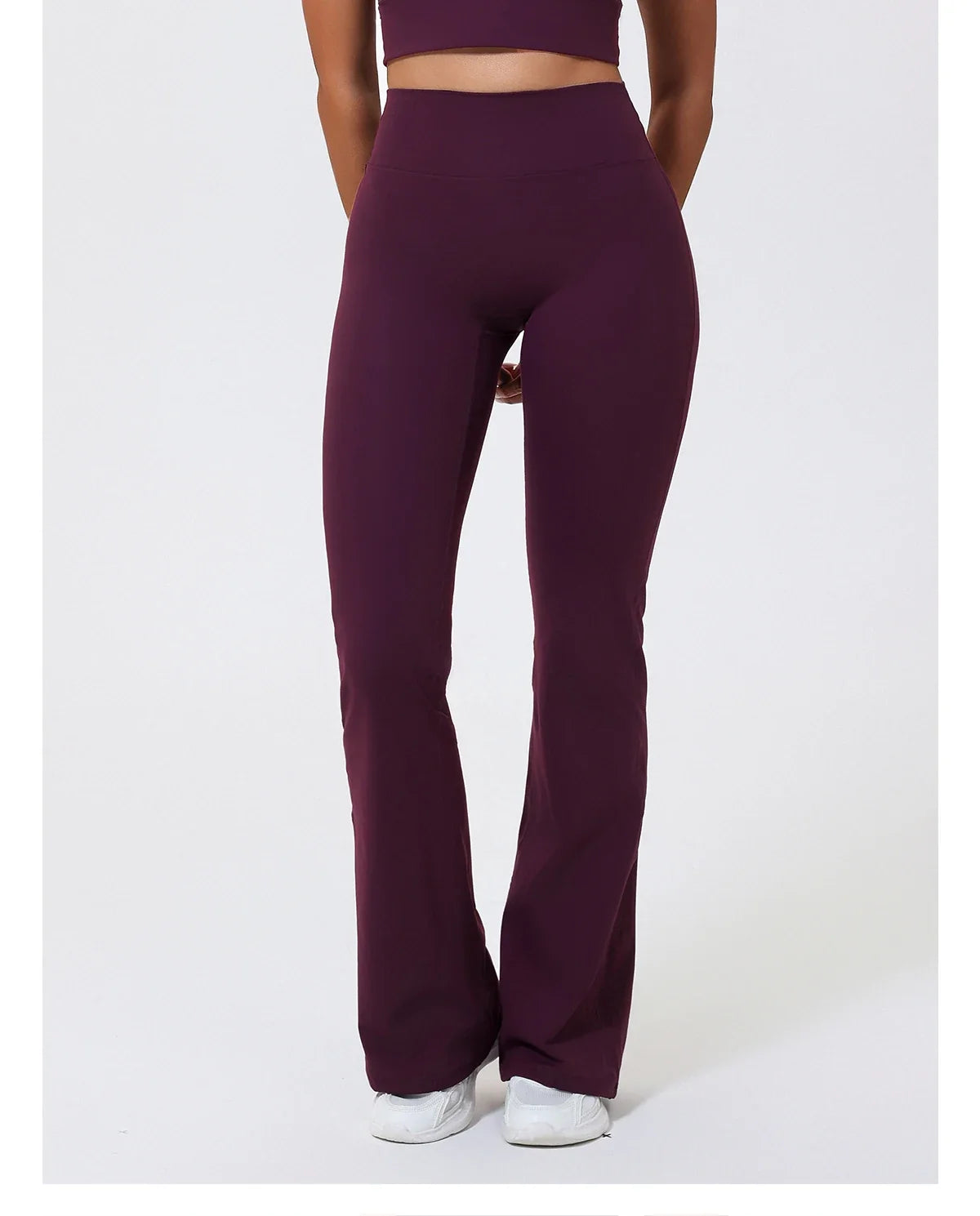 Hearuisavy Summer Woman Workout Flared Pants Leggings Pilates Fitness Trousers High Waist Butt Lifting Yoga Bell-Bottom Pants