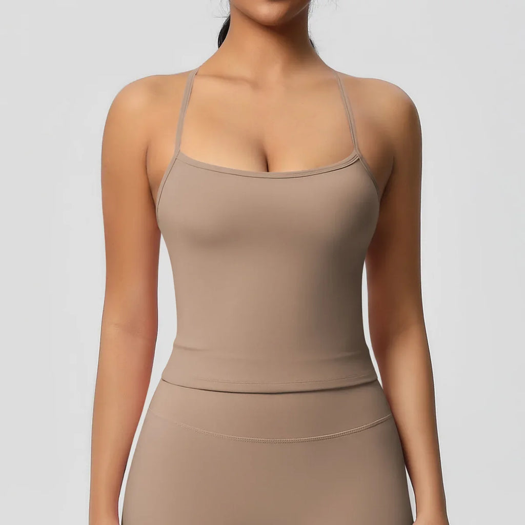 Fitness Bra Women Cross Back Yoga Sports Bra Breathable Shock Proof Gym Workout Push up Top Yoga Running Active Sportswear Vest