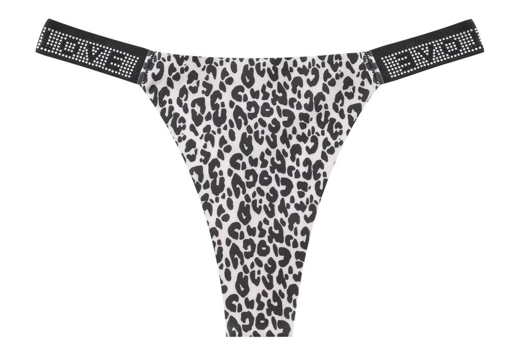 New Women's Smooth Low Waist Sexy Panties Women Thongs Rhinestones Letter Diamonds G-string Sports Thong Briefs T-back Shiny