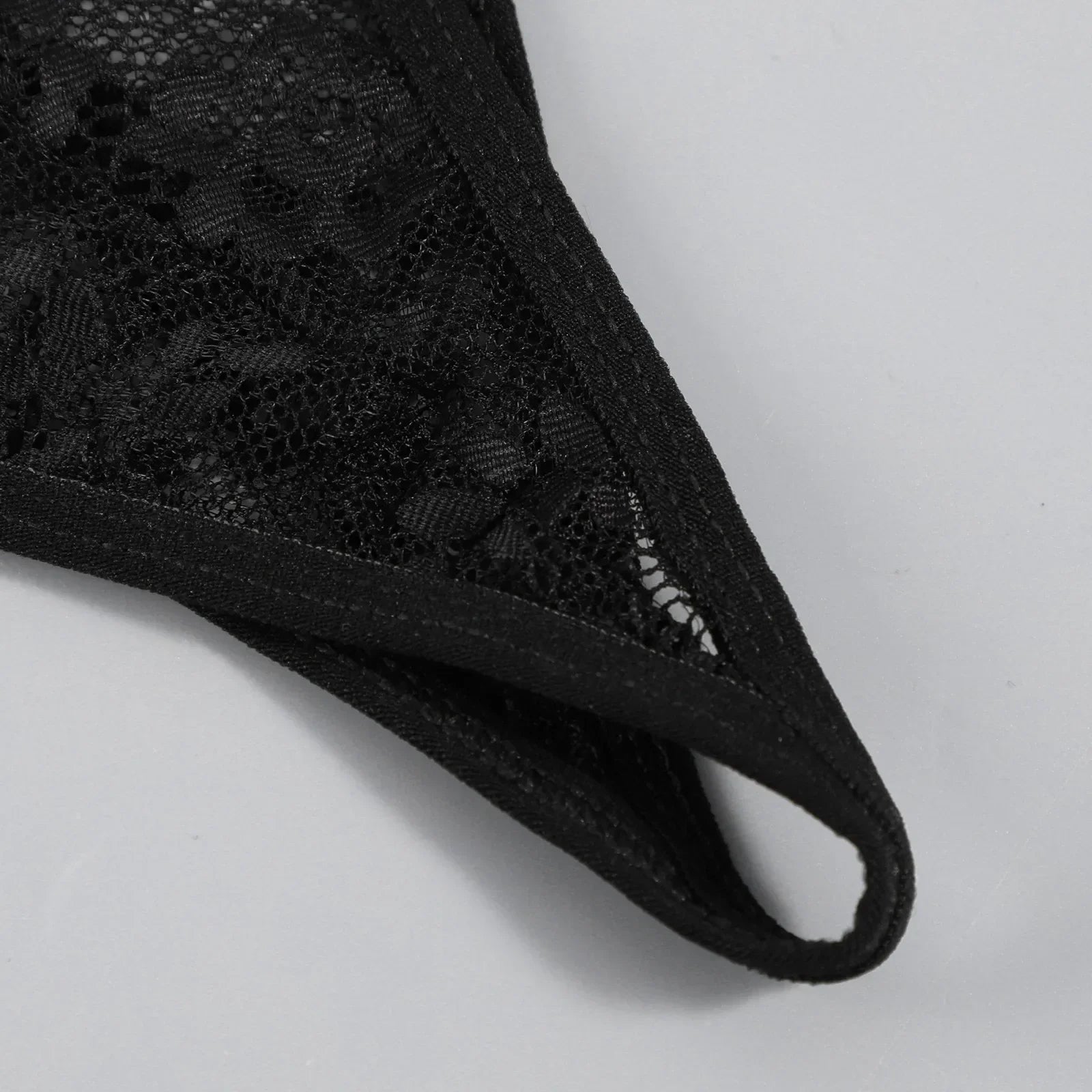 3PCS Lace See Through Bra Set Women Sexy Lingerie Underwear Halter Tops Bra and Panties Garter Intimate Sex Costumes