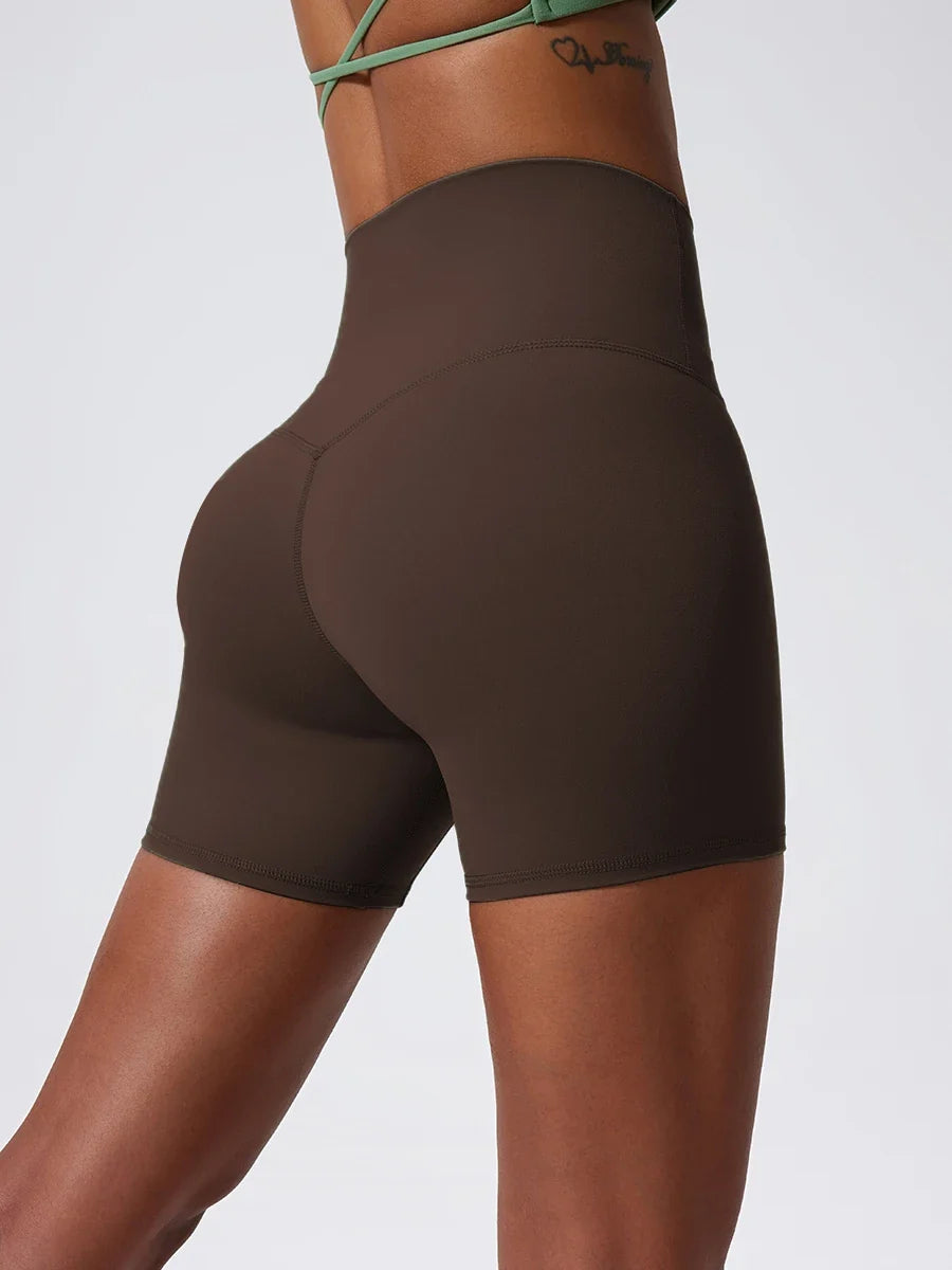 Hearuisavy Summer Soft Sports Shorts Buttock Lift Gym Leggings Women High Waist Yoga Shorts Women Running Cycling Workout Shorts