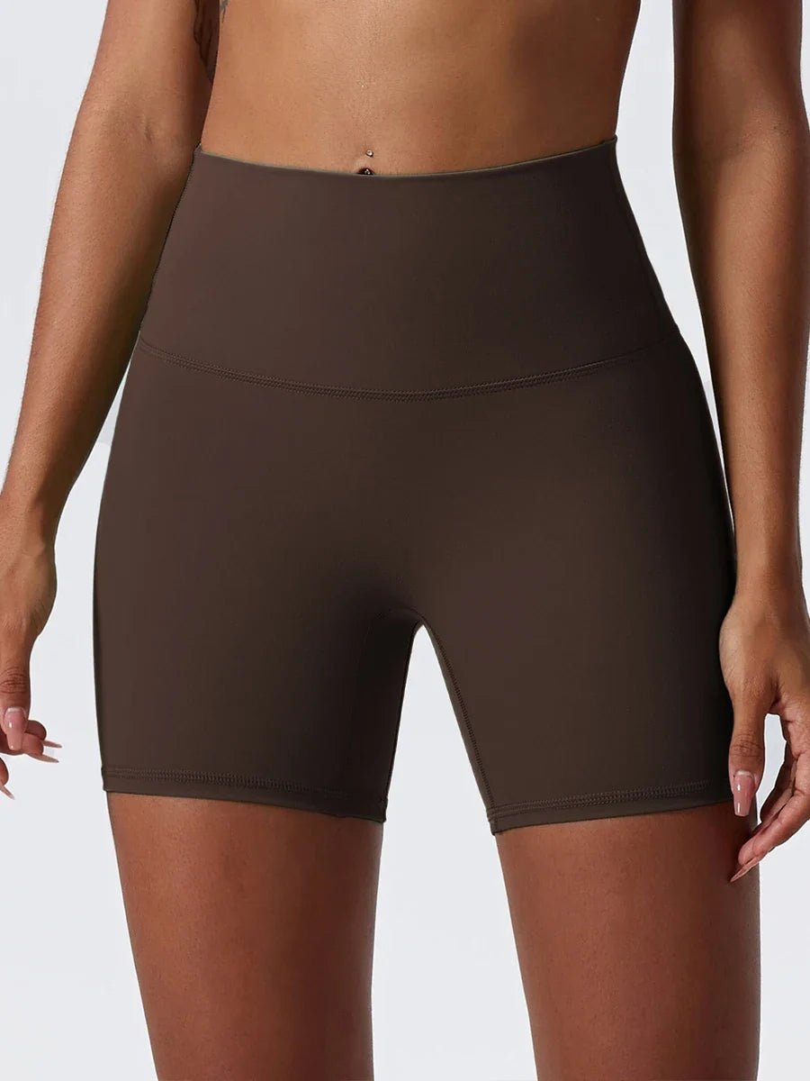 Hearuisavy Summer Soft Sports Shorts Buttock Lift Gym Leggings Women High Waist Yoga Shorts Women Running Cycling Workout Shorts
