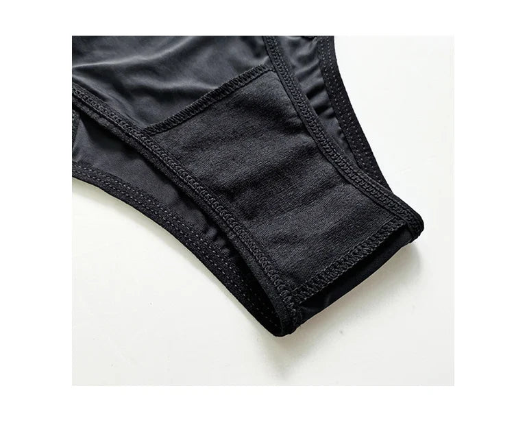 Ice Silk Sports Panties Sexy Women Underwear Low Waist Crotch Cotton Hollow Out Sex G String Female Seamless Briefs