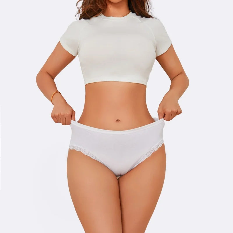 Women's Cotton Briefs Women Seamless Panties Solid Color Breathable Underwear Female Low Waist Soft Lingerie S-XXL