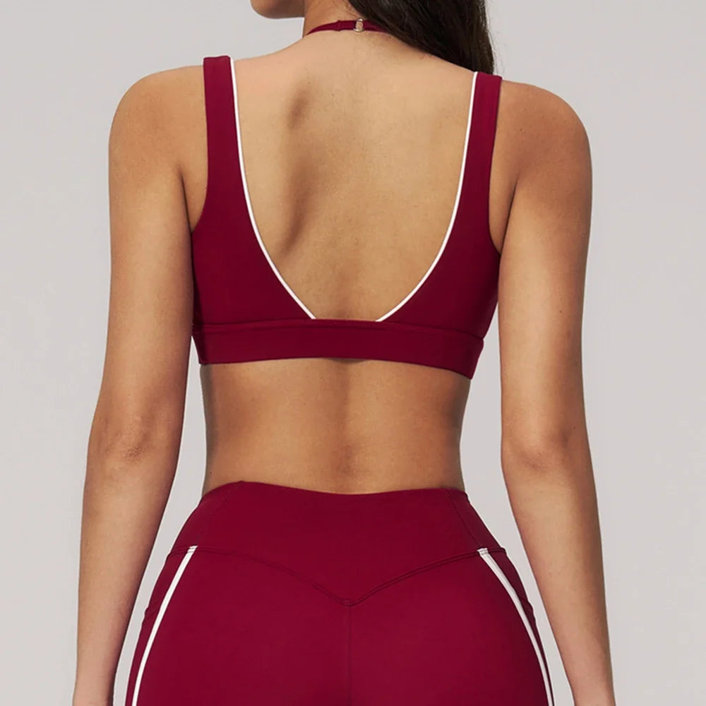 Summer Women's Sports Bra Anti-Sweat Fitness Top Women Yoga Bra Cycling Shockproof Crop Top Cross Back Sport Bra Gym Workout Top