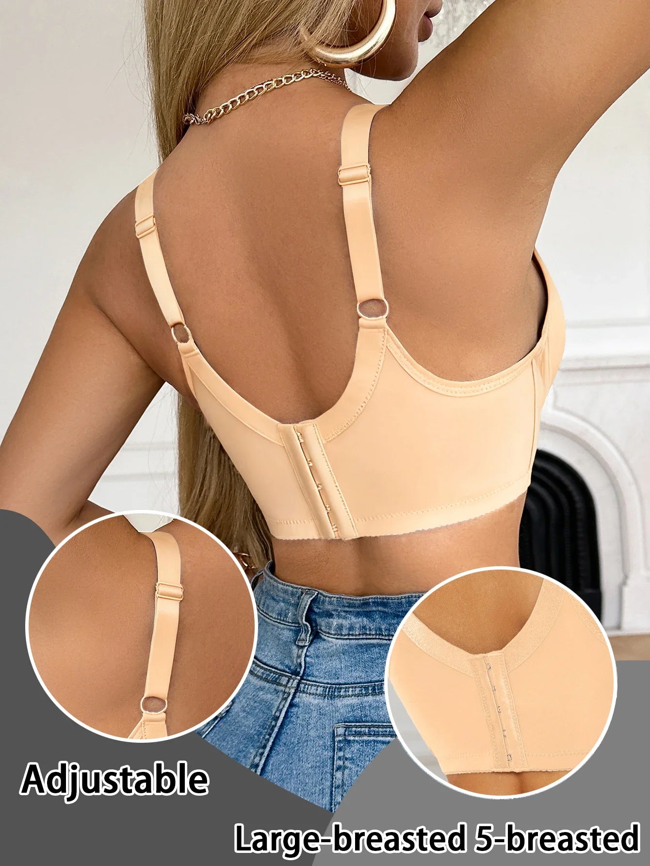 Push UP Bra for Women Lace Trim B C Cup Padded Bust Enhancing sexy bras Side Support Function Comfortable bra