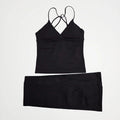 NCLAGEN Vision Twist Front Longline Top And Vision Flares 2 Piece Fitness Set Women Sportwear Gym Clothes Workout Running Suit