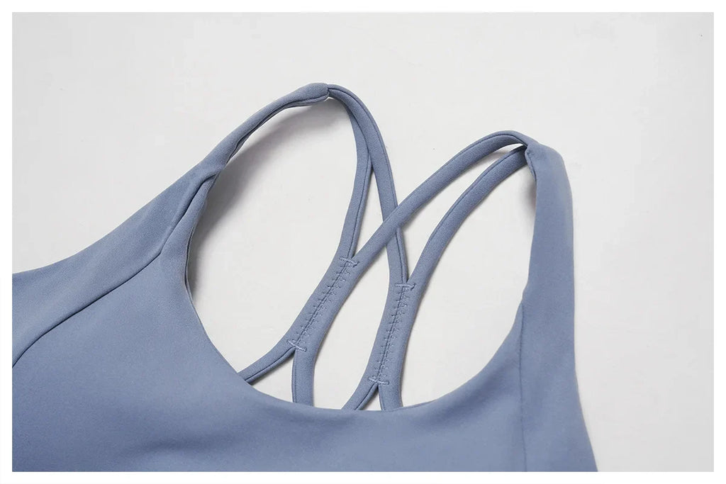 Women Sports Bra Back Cross Top Push Up Fitness Yoga Bra Underwear Sport Tops For Women Breathable Running Vest Bralette Gym Bra