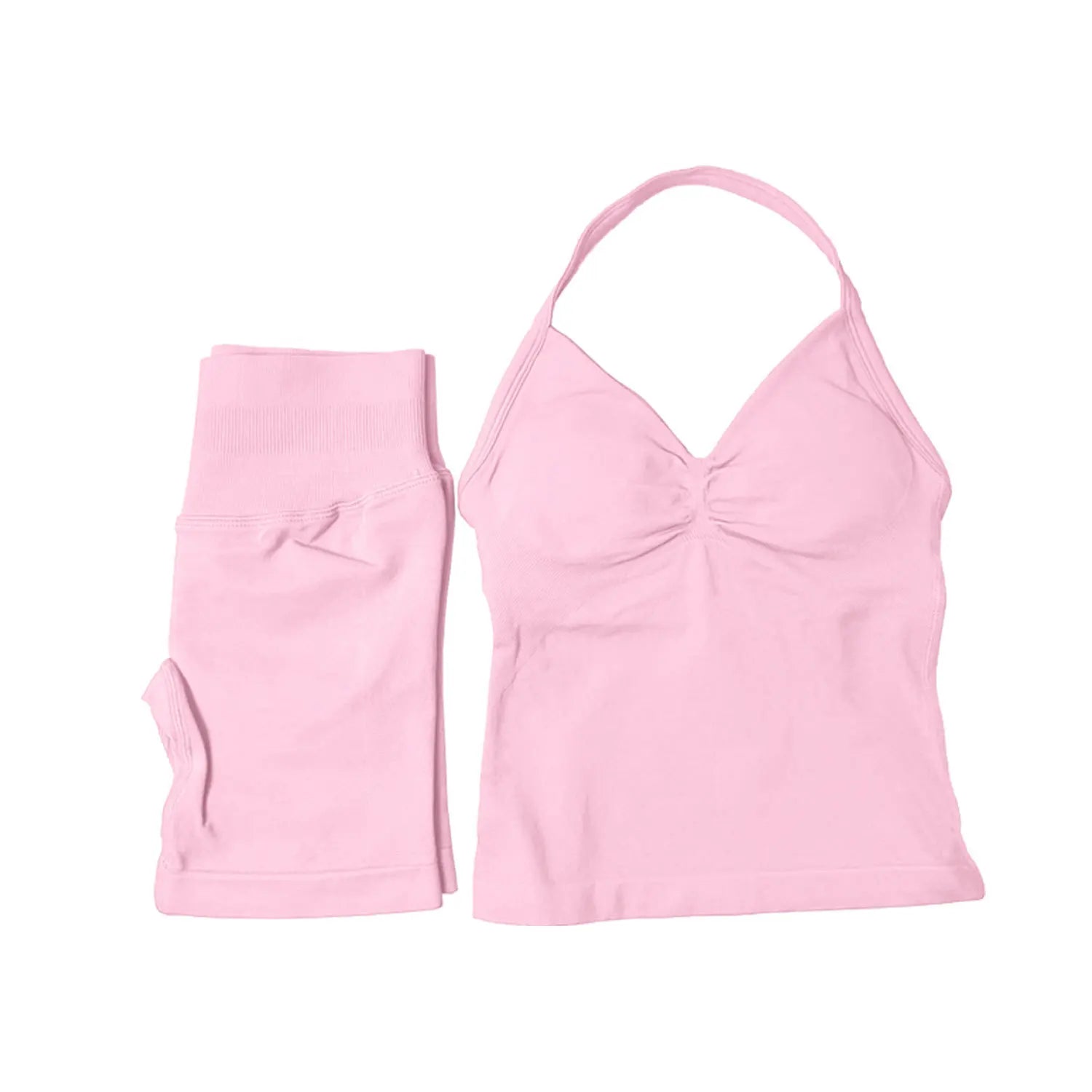 NCLAGEN Yoga Sets Women Gym Clothes ongline Strappy Top Shorts Activewear Sports 2 Piece Fitness Suit Running Workout Sportwear