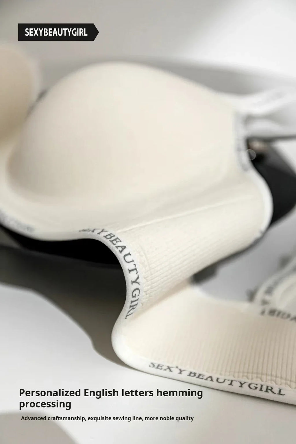 Women Sexy Bras Padded Push Up Bralette Female Adjustable Comfortable Underwear Ladies Letter Straps Brassiere Wireless Soft New