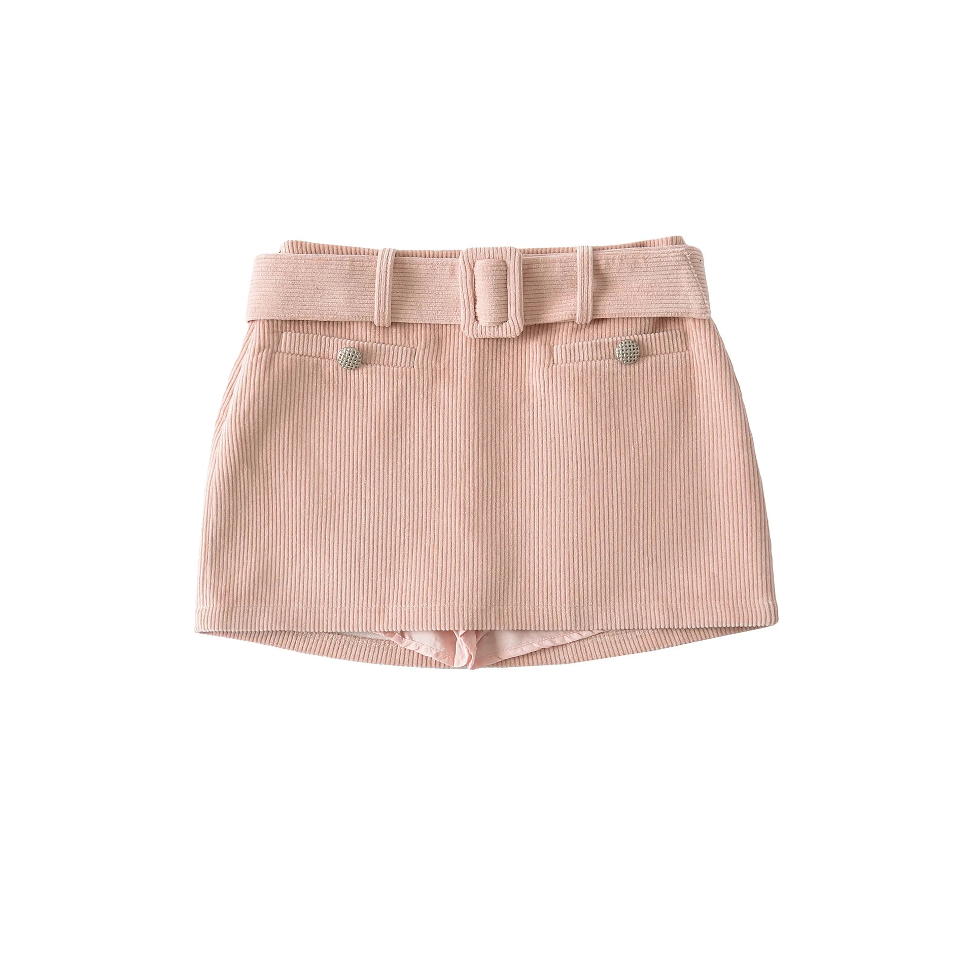 Sweet Solid Color Mini Shorts For Women High Waist With Pockets Slim Fit Stretchy Fabric In Shorts For Casual Stylish Daily BVNO