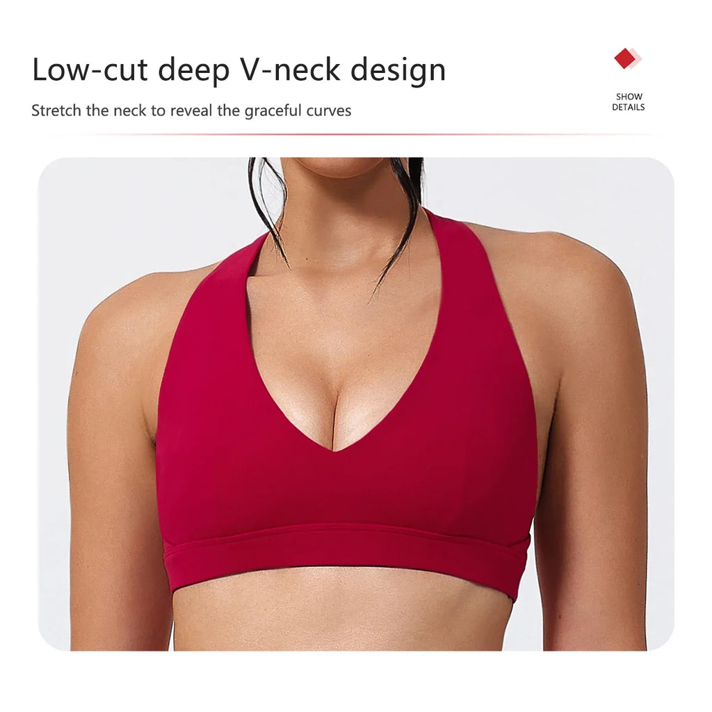 Hearuisavy Summer Women Sports Bra Pilates Yoga Bra Gym Underwear Running Shock Proof Breathable Quick-Dry Fitness Top For Girls