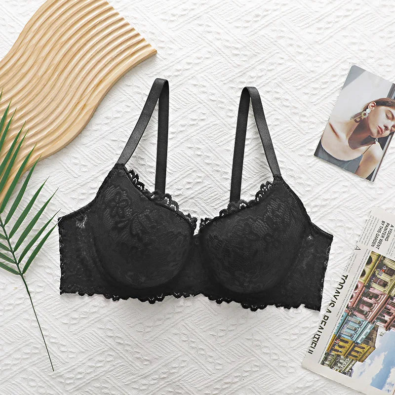 Women's Underwire Bra Plus Size Underwear Sexy Push-up Comfortable Breathable Bra for Curvy Women