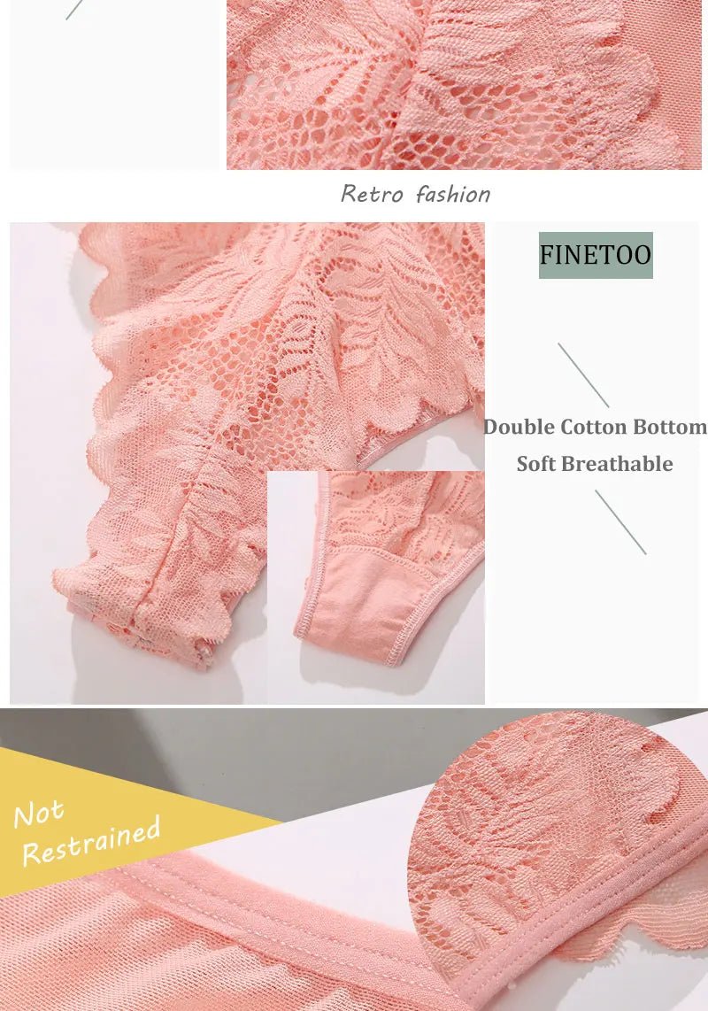 Women Sexy Lace Thongs Ladies Solid Color G-String Panties Floral Perspective Underwear Female Soft Breathable Intimate Lingerie