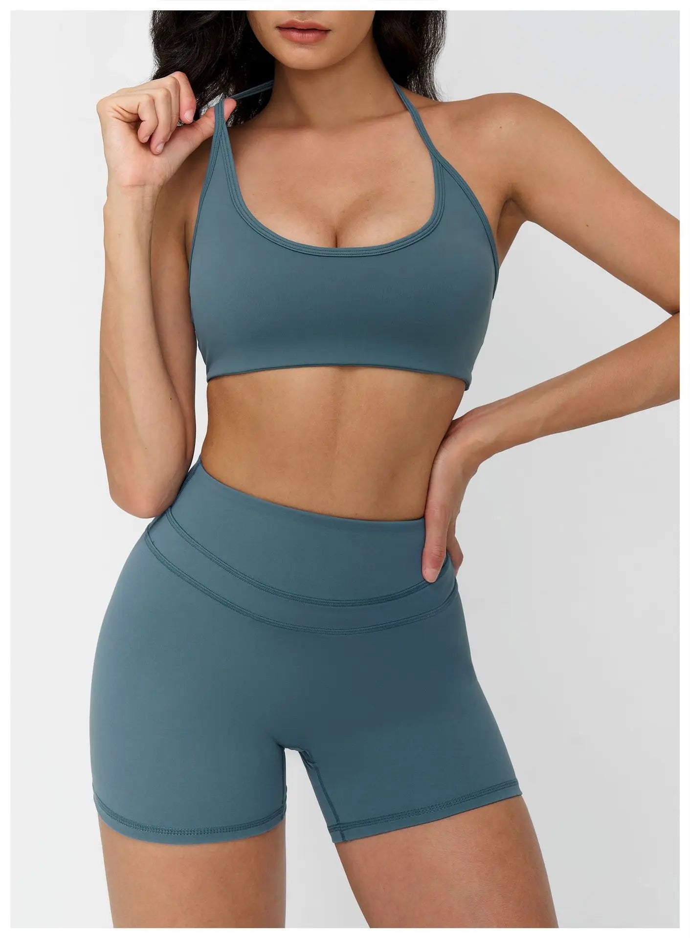 Sexy Gym Top Women Sports Bra Running Hanging Neck Yoga Bra Breathable Sports Underwear Women Fitness Push Up Workout Top Women