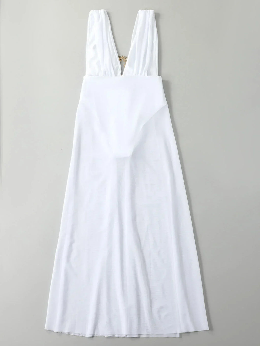 Sexy White Dress One Piece Swimsuit 2026 Women Embroidery Floral Designer High Waist Swimwear Vintage Beach Bathing Suit Bikini