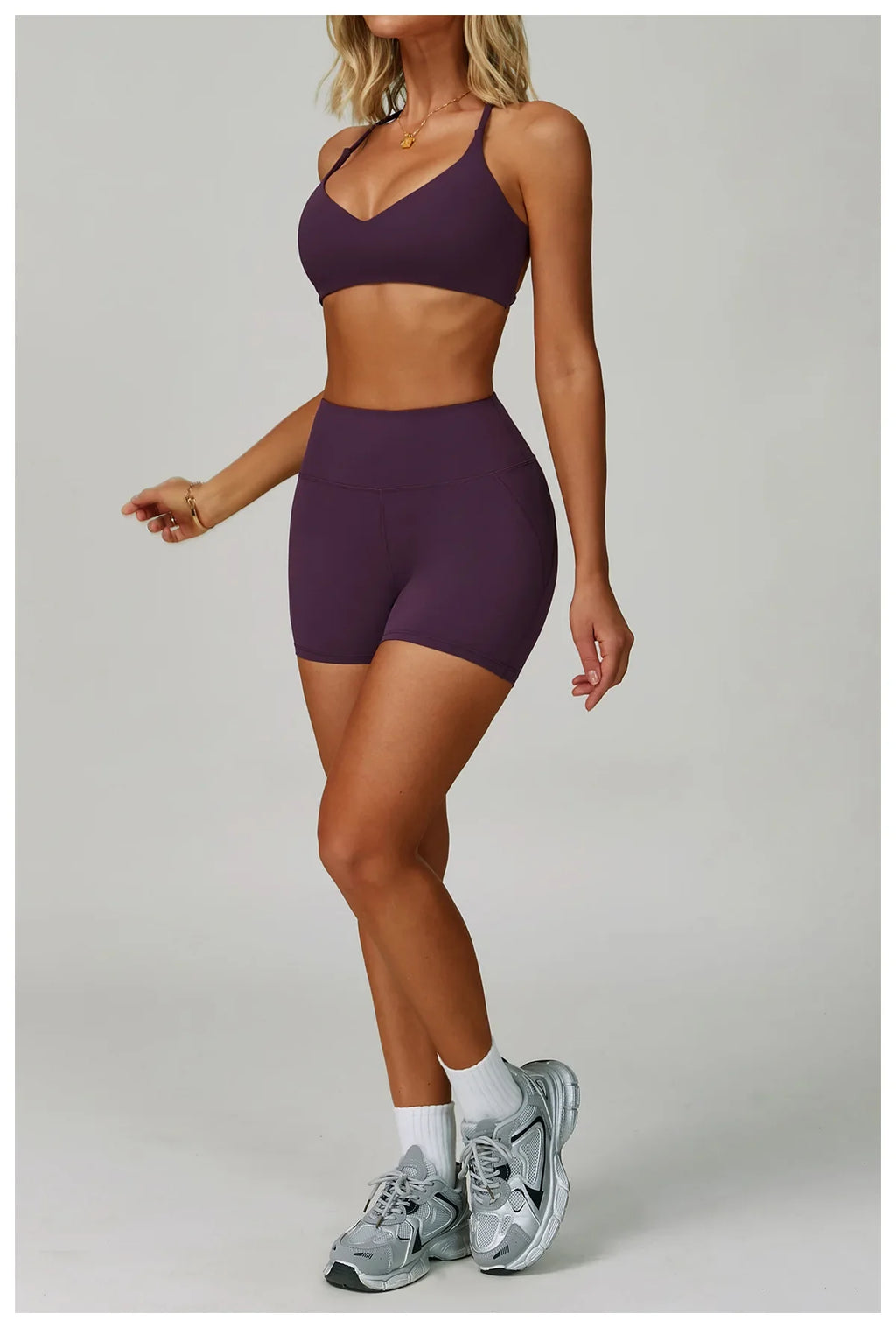 Hearuisavy Women's Running Comfort 2Pcs Sports Pants Set High Waist Push Up Workour Sportswear Casual Cycling Jogging Yoga Bras