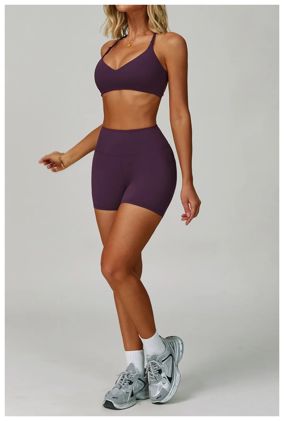 Hearuisavy Women's Running Comfort 2Pcs Sports Pants Set High Waist Push Up Workour Sportswear Casual Cycling Jogging Yoga Bras