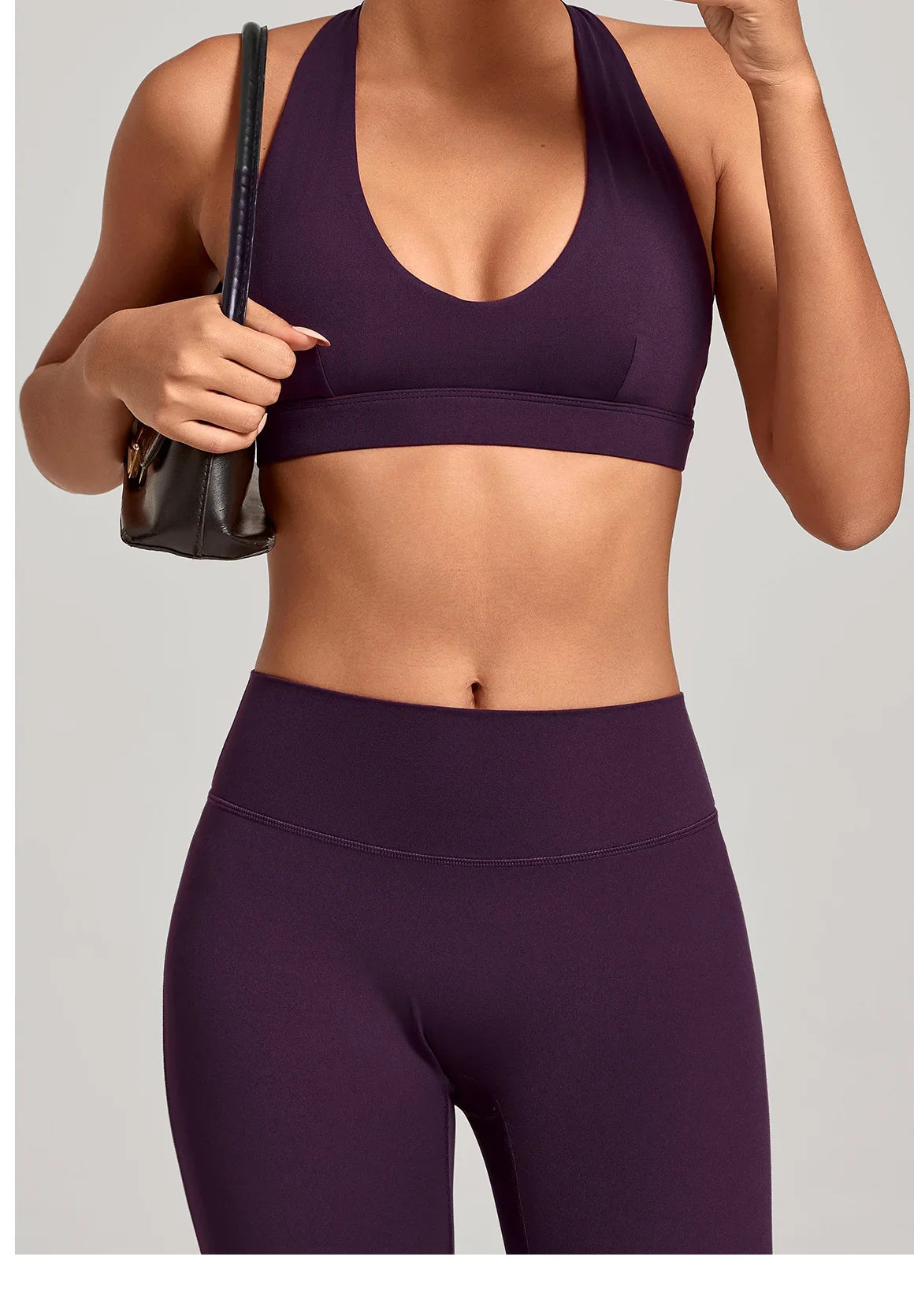 Sports Bra Gathered Neck Hanging Style Backless Tight Yoga Bra Women's Top Fitness Outdoorsports Pilates Training Gym Workout
