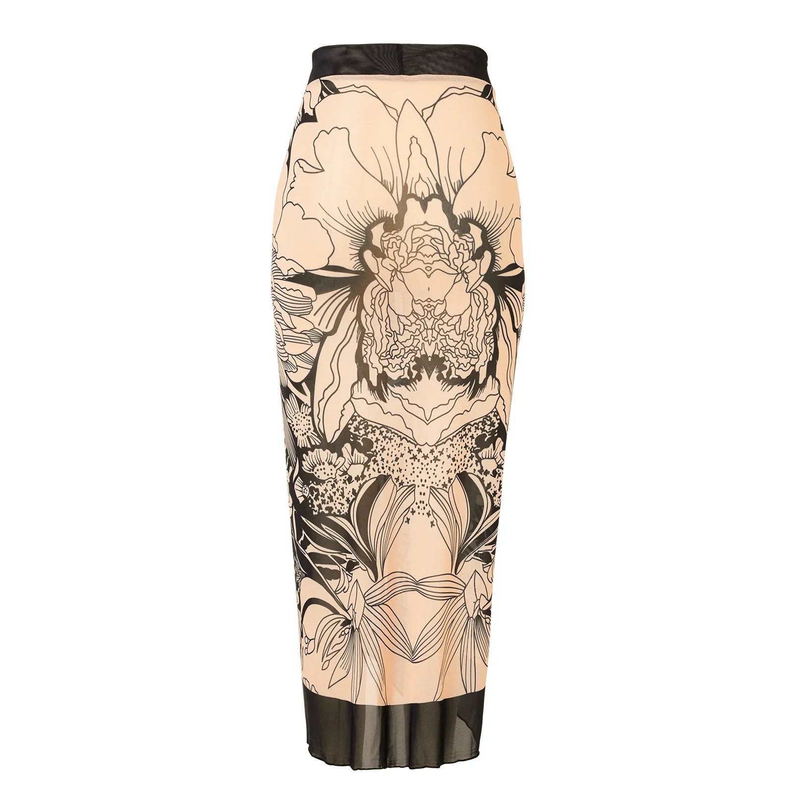 Long Sleeve Sunscreen One Piece Swimsuit Skirt Set for Women Vintage Floral Print Slim Fit Swimwear Holiday Bathing Suits 2025