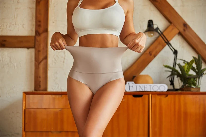 Women Seamless Shapewear Briefs High Waist Butt Lifter Women's Maillard Sexy Tummy Control Belly Shaping Lingerie Female Panty