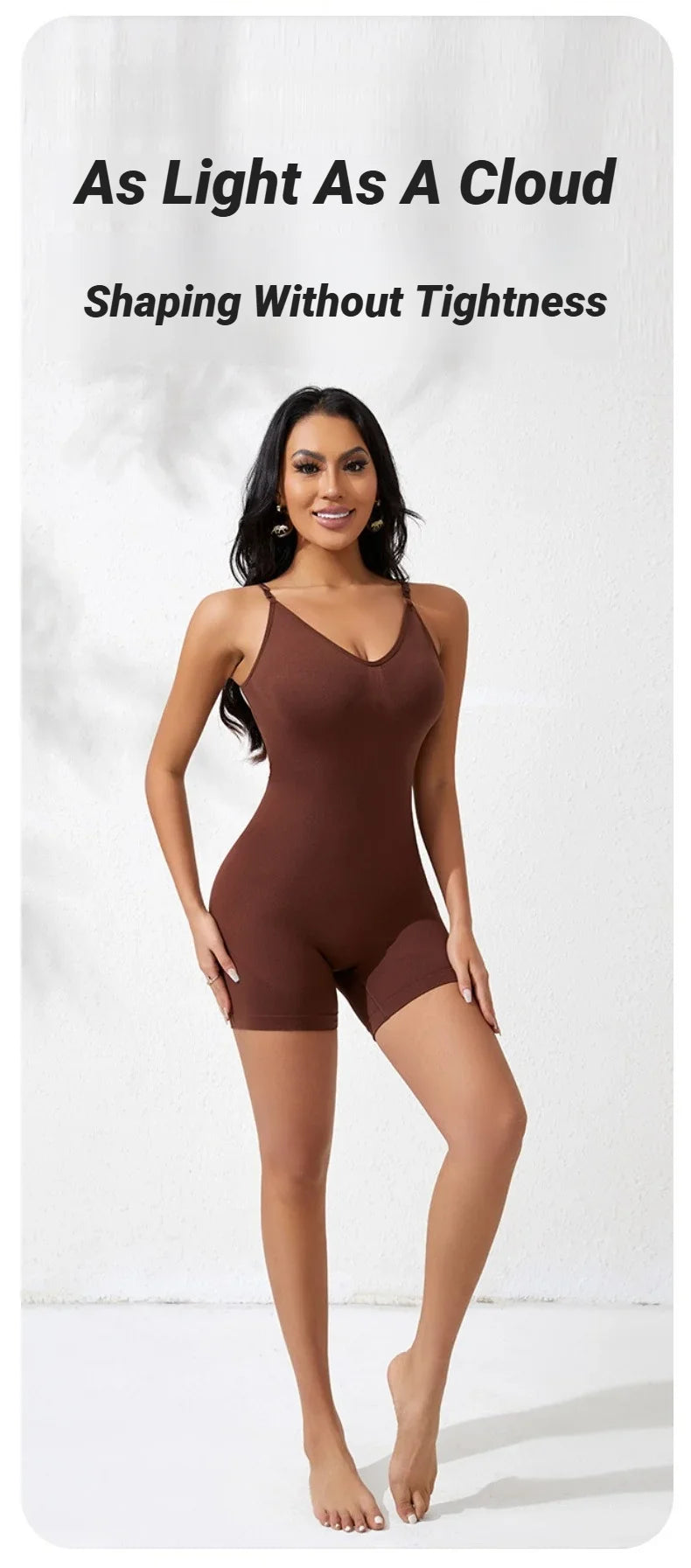 New Bodysuit Shapewear Women Tank Top Tummy Control Full Body Shaper Anti Chafing Shorts Slimming Waist Butt Lifter Seamless