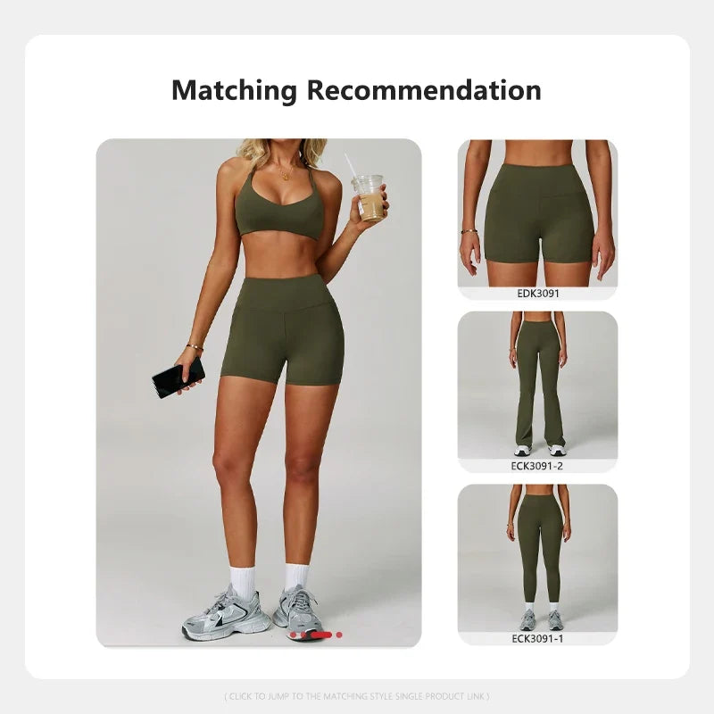 Hearuisavy Breathable Sports Bra Women Quick Drying ShockProof Gym Workout Top Casual Yoga Clothing Push Up Running Fitness Bras