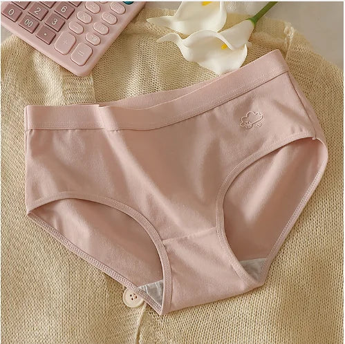 3Pcs Women's Cotton Underwear Panty Cute Sexy Panties Female Seamless Underpants Solid Color Panty Intimates Women Lingerie S-XL