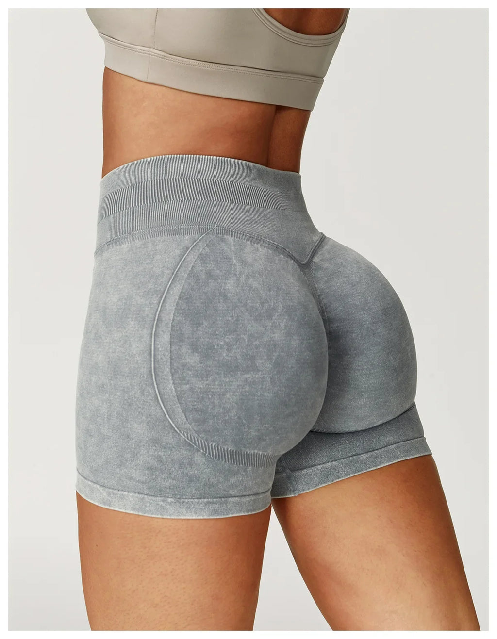 High Waist Yoga Shorts Women Sand Washed Yoga Shorts Workout Shorts Fitness Yoga Lift Butt Fitness Yoga Gym Running Short Pants