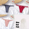 New 3PCS/Set Cotton Bikini Panties Women Sexy Solid Color Low Waist Thongs Female Breathable G-String Underwear Comfort Lingerie