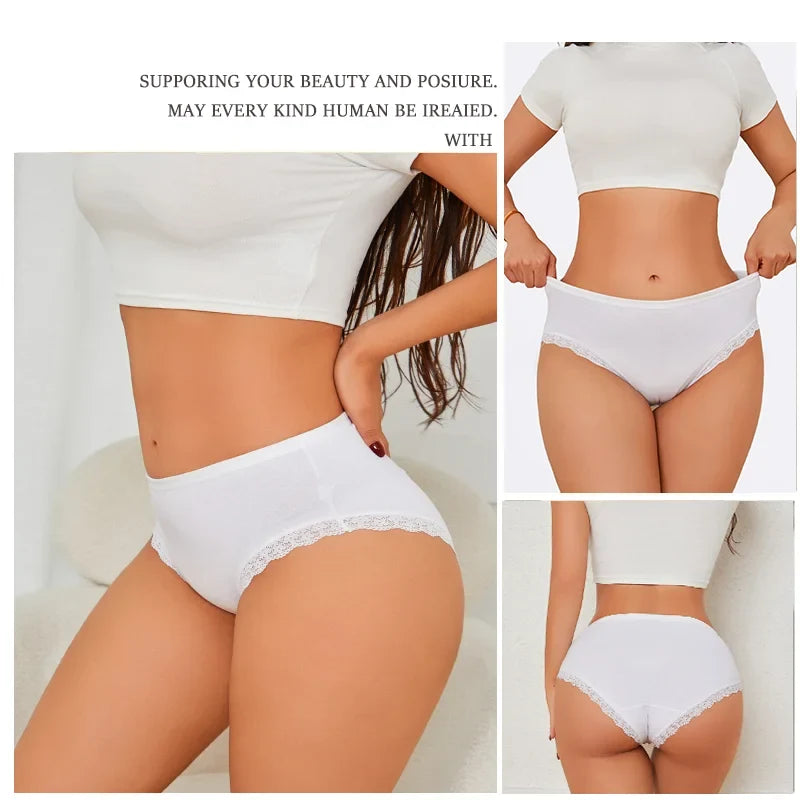 Women's Cotton Briefs Women Seamless Panties Solid Color Breathable Underwear Female Low Waist Soft Lingerie S-XXL