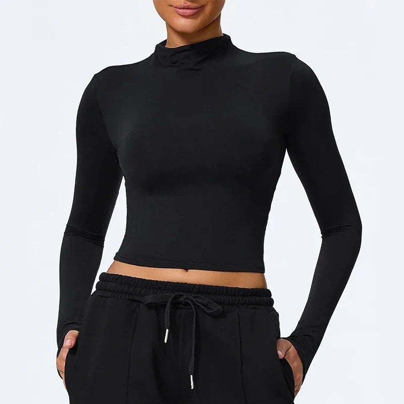 Hearuisavy Summer Women's Fitness Long Sleeved Shirt Lightweight Gym Workout Top Breathable Quick Drying Yoga Clothing Sportwear