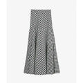 WOMENGAGA Korea Style 2023 Spring/Summer New High Waist Elegant Split Plaid Skirts Half Length Skirts Fashion Women 2023 22IV