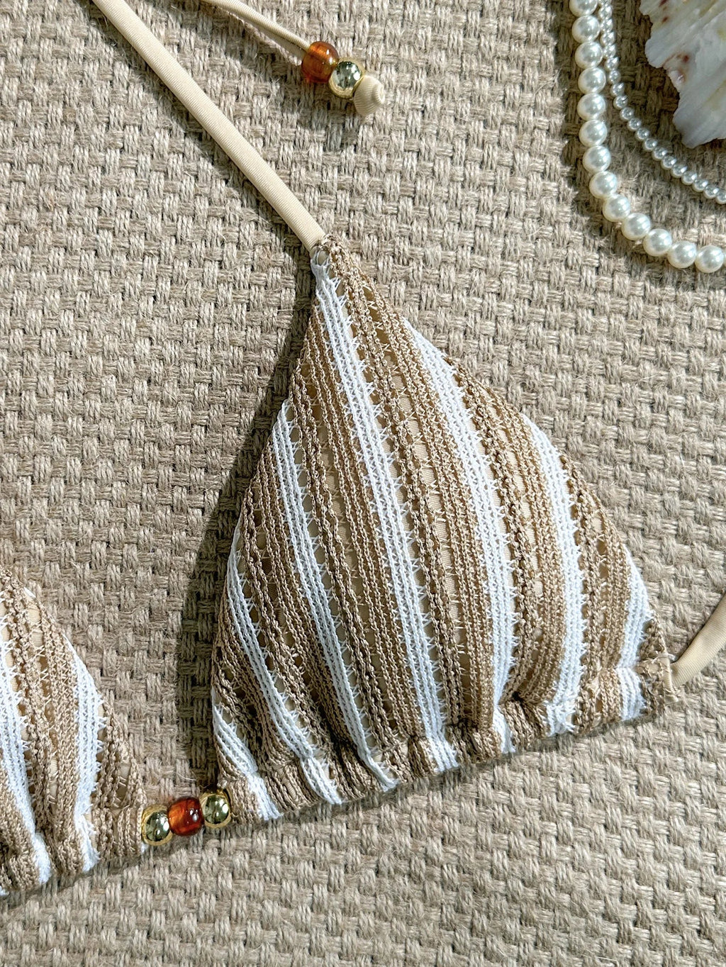 Sexy Pink Striped Micro Bikini Women 2026 Halter Push Up Bra Tie Side Thong Swimsuit Brazilian Beach Bathing Suit Swimwear