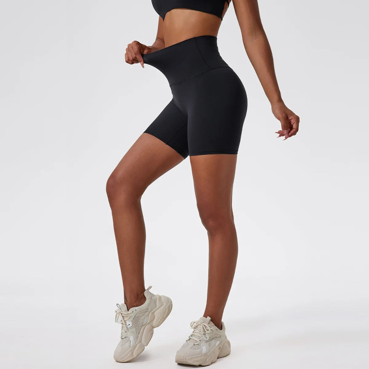 Hearuisavy Summer Soft Sports Shorts Buttock Lift Gym Leggings Women High Waist Yoga Shorts Women Running Cycling Workout Shorts