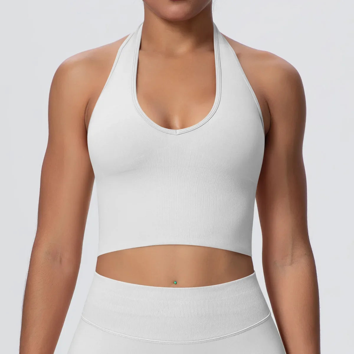 Gym Tops Women Halter Top Gym Vest Woman Sexy Backless Push Up Sport Bras Running Vest Workout Tops Activewear Yoga Fitness Vest