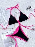 Sexy Micro Bikini 2025 Women Pink Leopard Print Neon Double Side Push Up Swimsuit Brazilian Beach Bathing Suit Thong Swimwear