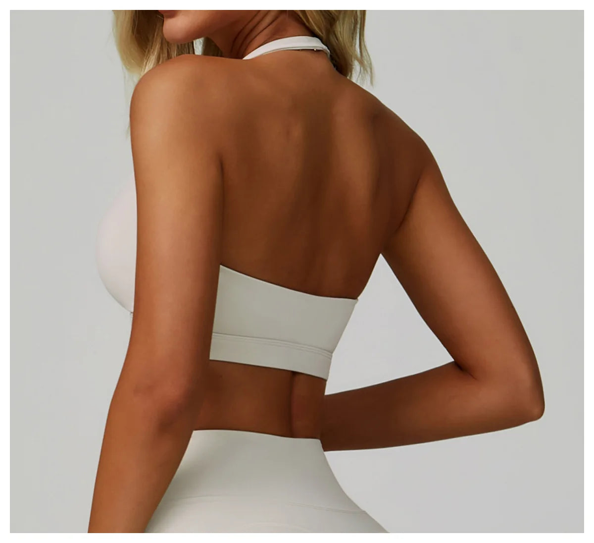 Woman Bra Gym Underwear Yoga Sport Bra Outdoor Jogging Hanging Neck Shoulder Strap Fitness Sports Bra Breathable Sexy Female Top