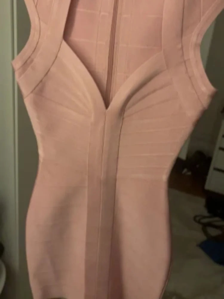 Women's Bandage Slim Waist Tight Tank Top Deep V Neck Solid Vest Spring Summer Elastic Tees 2026 New Lady Casual Party Tops