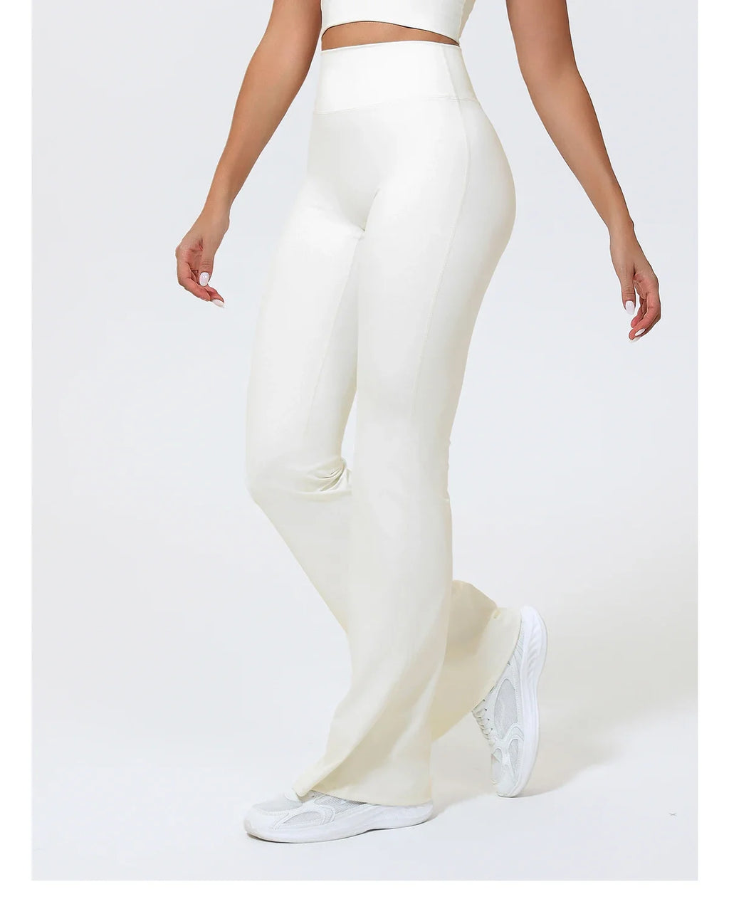 Hearuisavy Summer Woman Workout Flared Pants Leggings Pilates Fitness Trousers High Waist Butt Lifting Yoga Bell-Bottom Pants