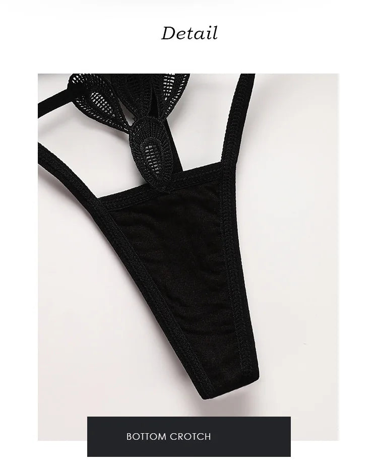 Sexy Thong Lace Panties Women Briefs Girls G String Hollow Out Transparent Underwear Female Thin Low Waist Lingerie Size S-XL