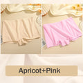 2Pcs/Set Women's Panties Cotton Seamless Sports Boxers Underwear Female Solid Color Briefs Lingerie Intimate Underpants XS-XL