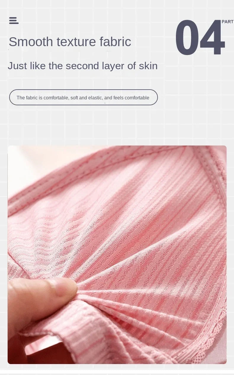 42-44 B/C Large Cup Underwear for Women Bra Large Size Comfortable No Steel Bra Fashion Bralette Tops Middle Aged Lingerie